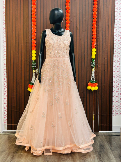 Heavy party wear long gown