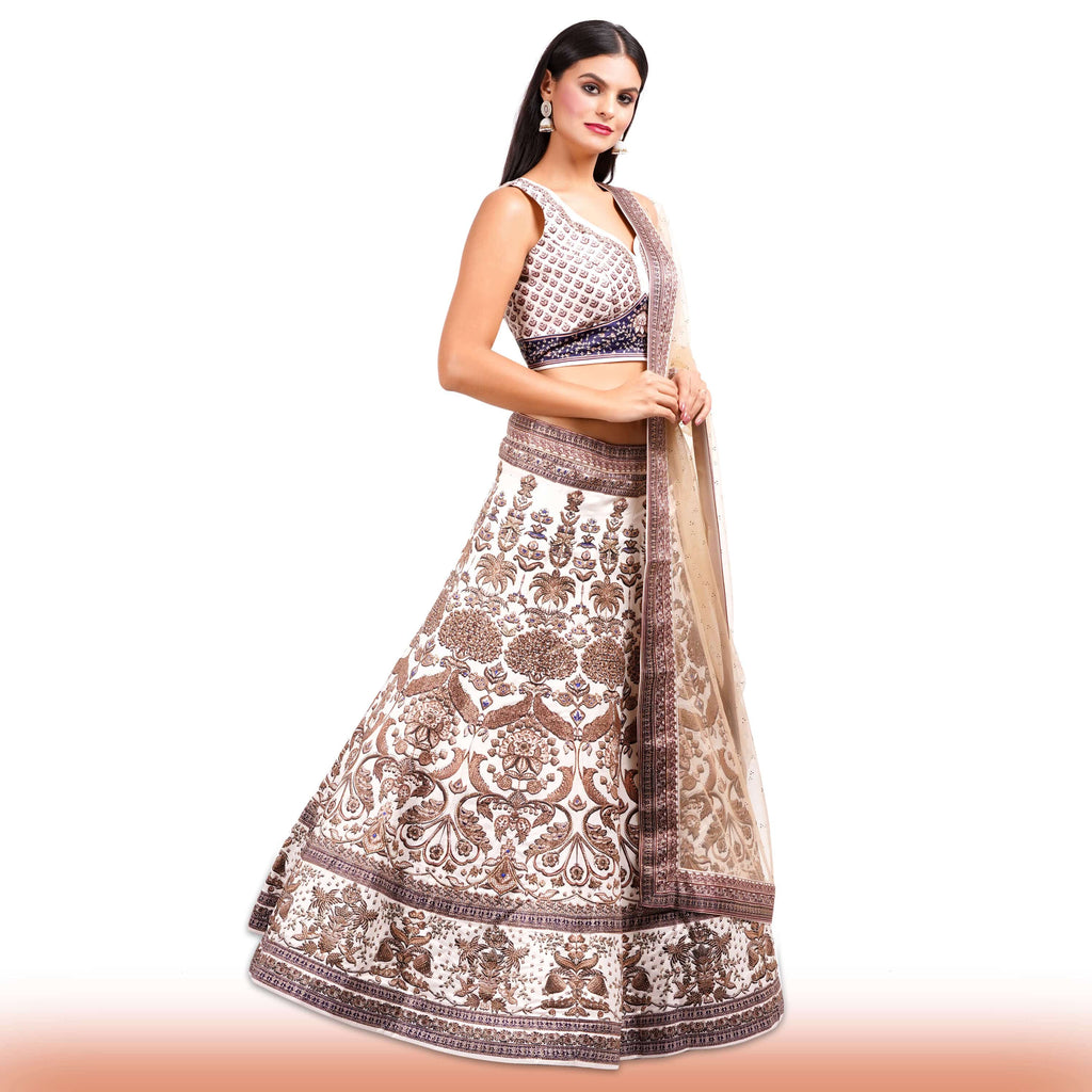White Timeless Bridal Lehenga