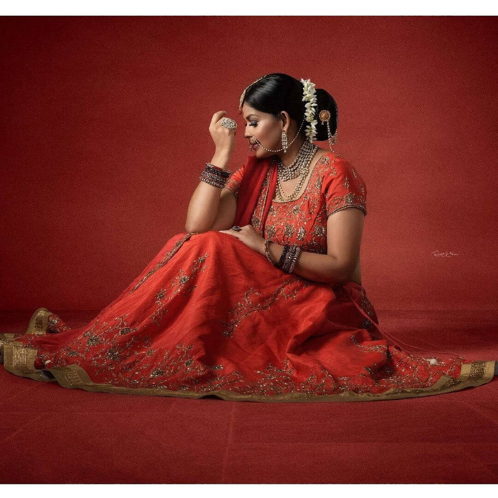 Bridal Lehenga in silk