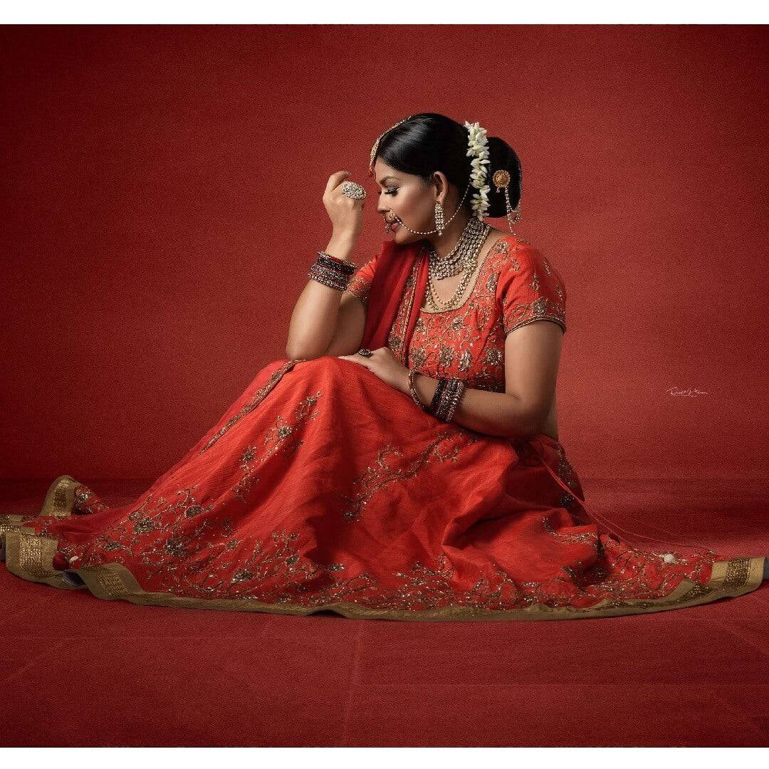 Bridal Lehenga in silk