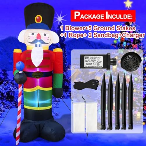 Christmas Inflatable Nutcracker Soldier Outdoor Decorations | NCS