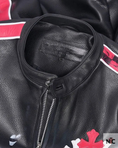 Chrome Hearts Matty Boy Hand-Painted Cemetery Cross Jacket