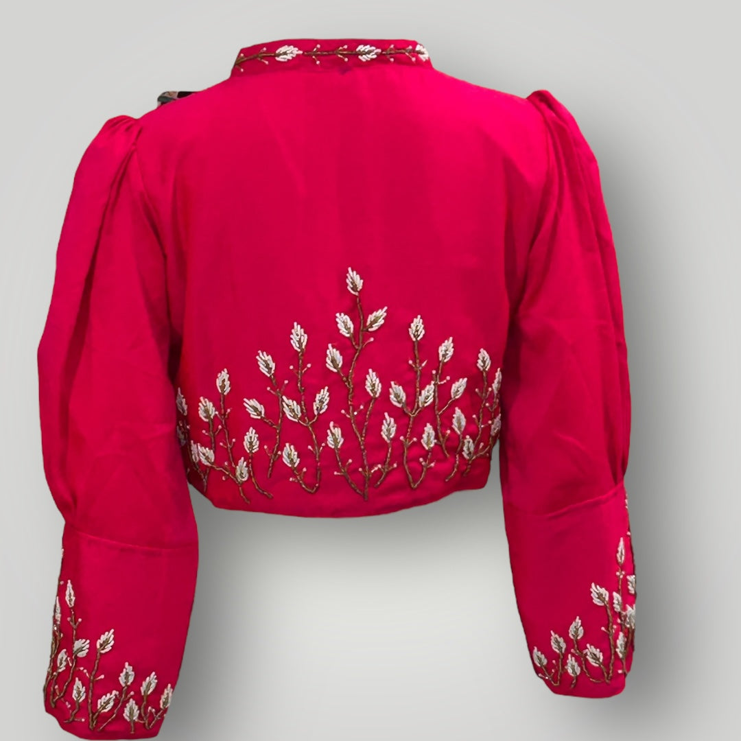 Hot pink : full sleeve blouse