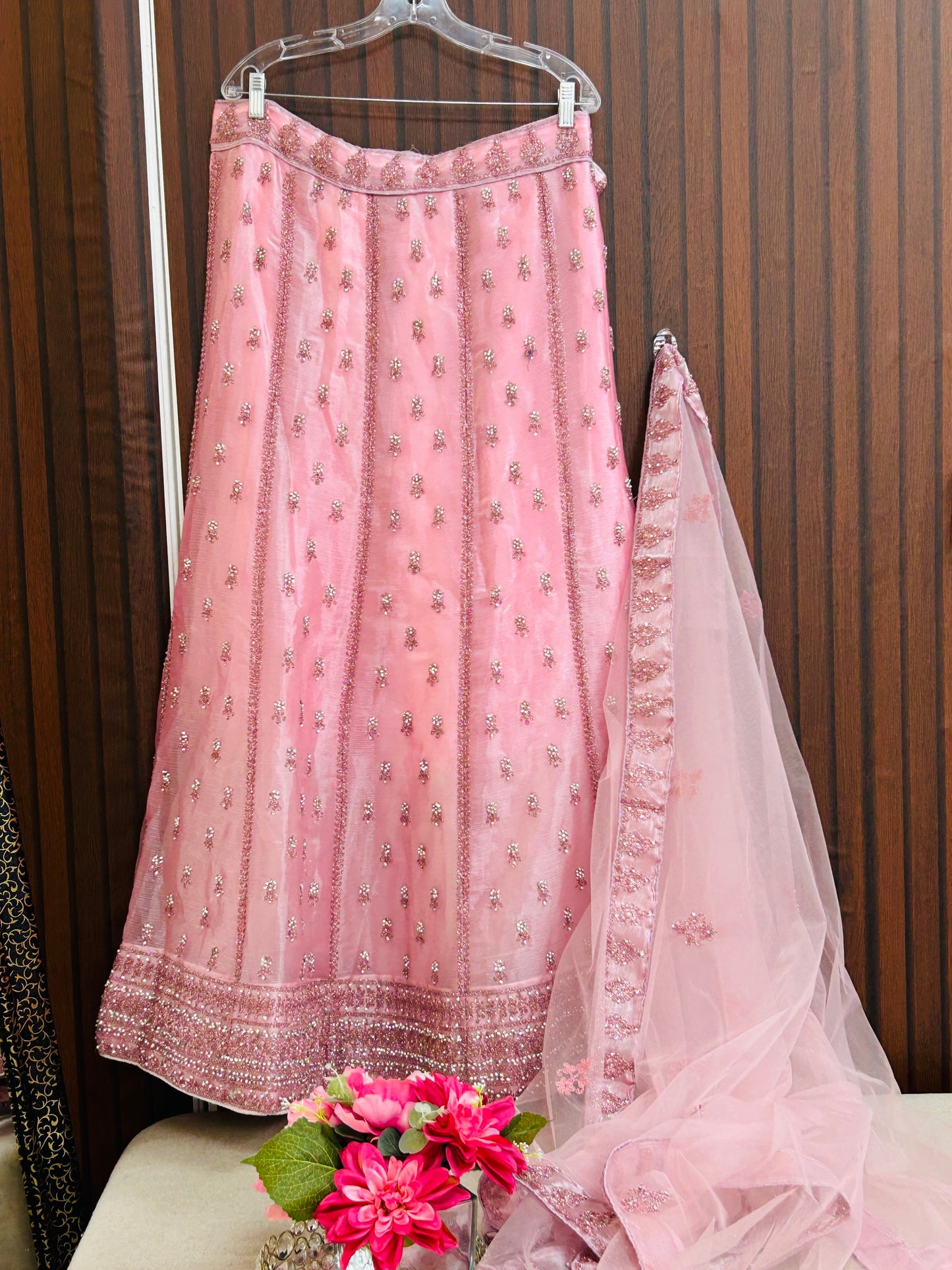 Heavy wedding wear lehenga with dupatta