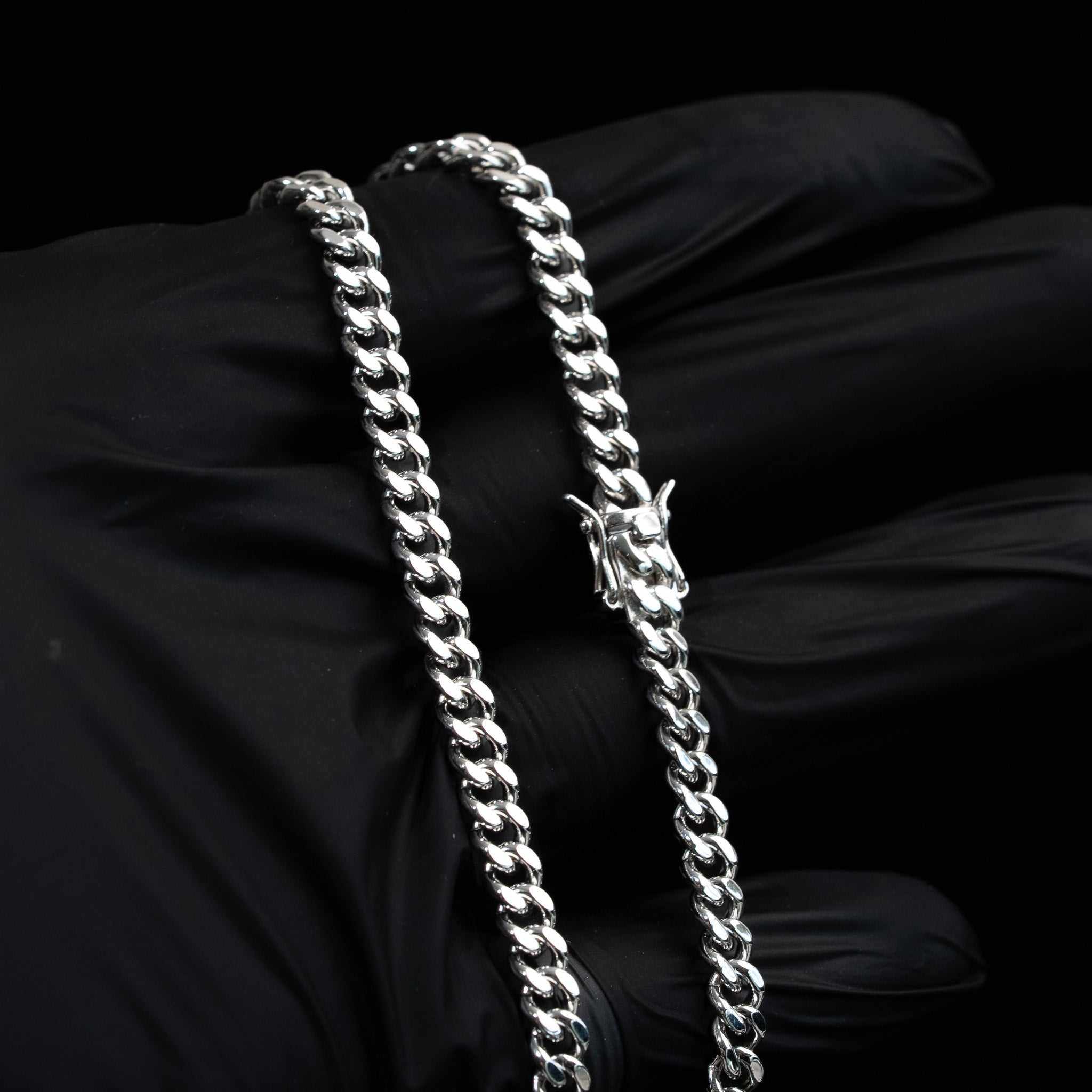 Miami Cuban Link Chains - Solid 925 Sterling Silver 5/8mm