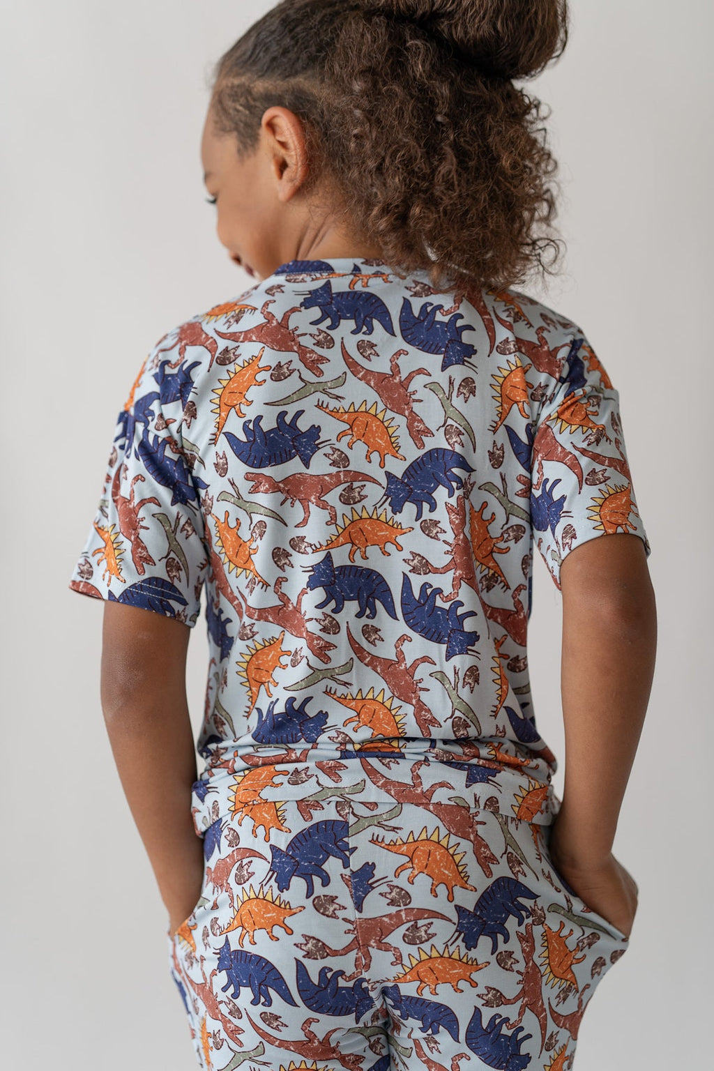 Blue Dino Boys Casual Day Set