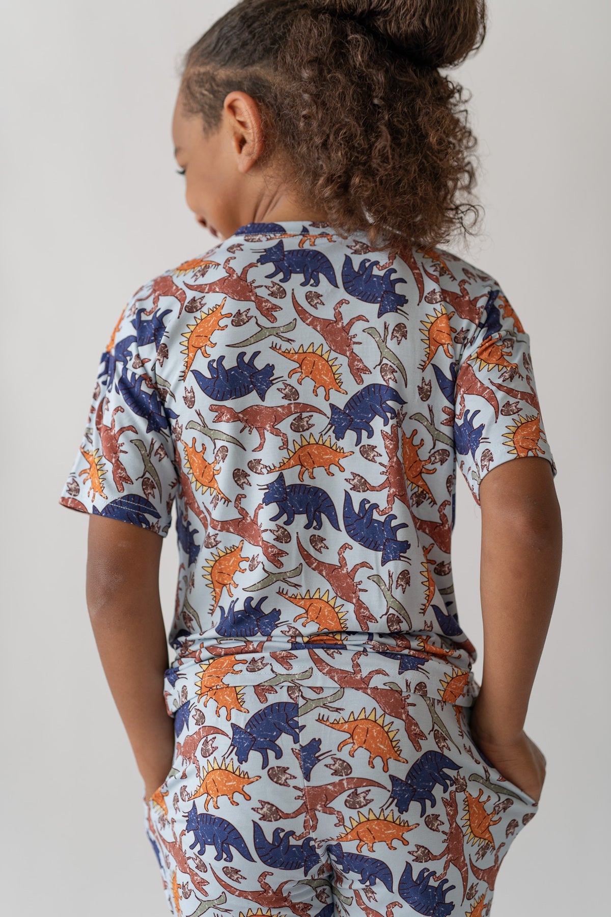 Blue Dino Boys Casual Day Set