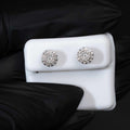 Moissanite Round Stud Earrings 925 Sterling Silver Screw Back