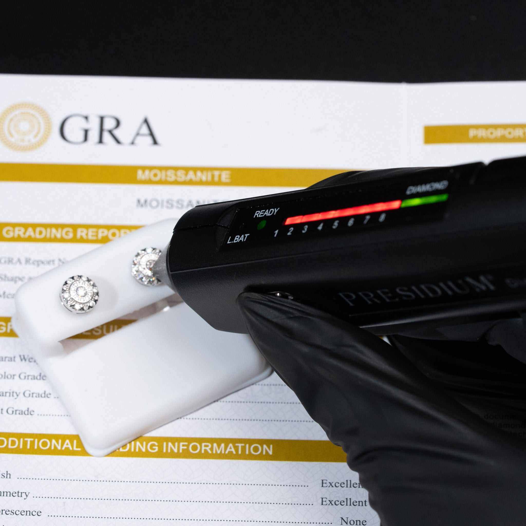 Moissanite Round Stud Earrings 925 Sterling Silver Screw Back