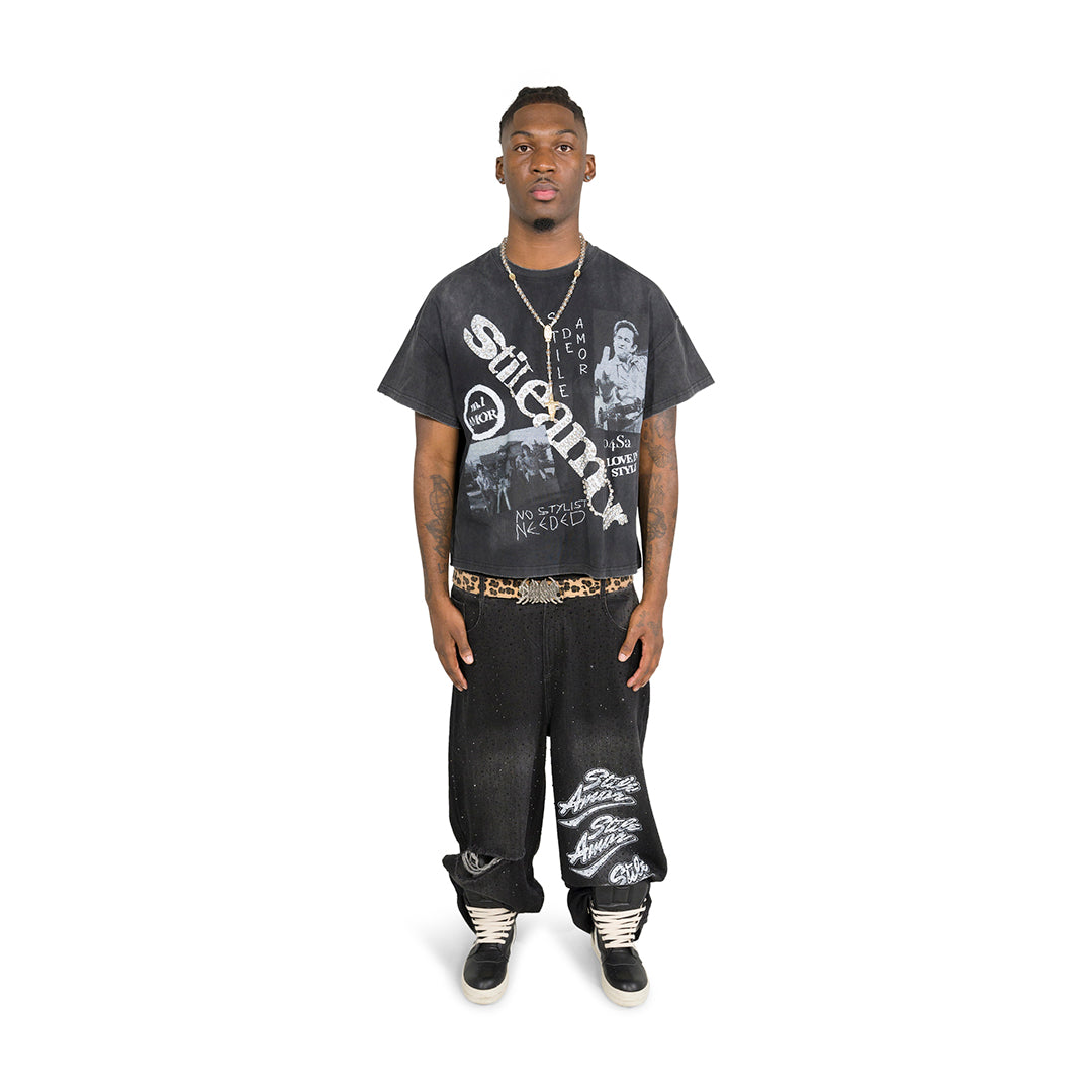 BLACK NO STYLIST TEE