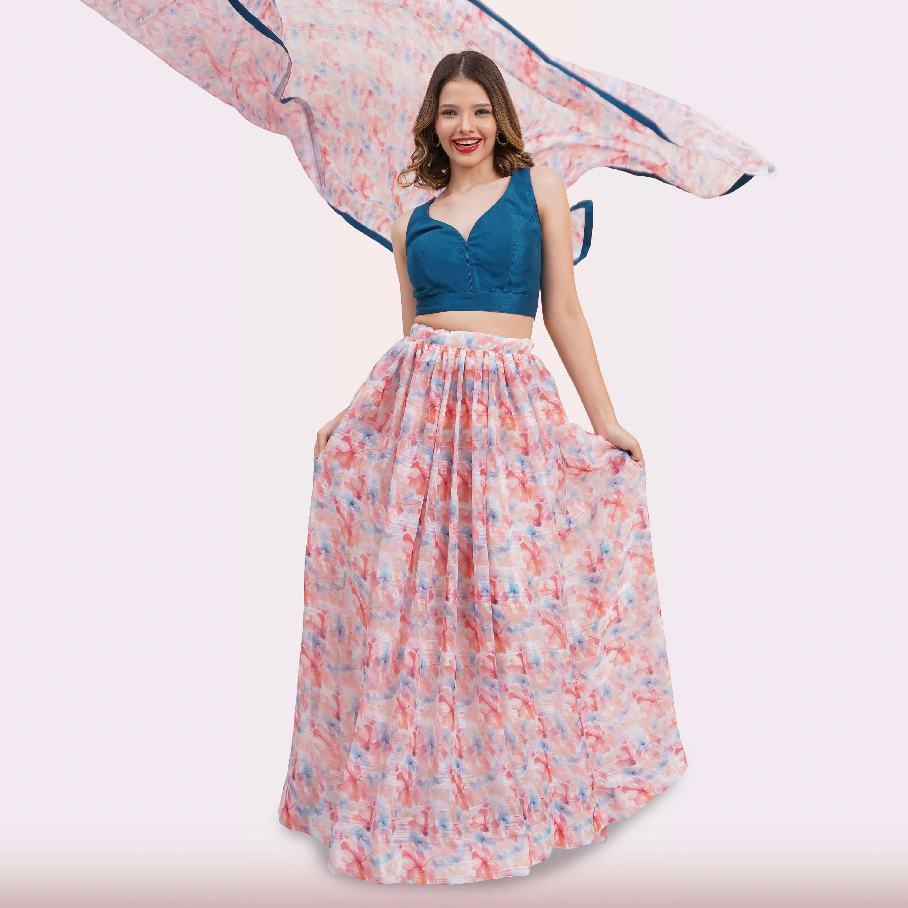 Watercolor Dream Lehenga Choli Set