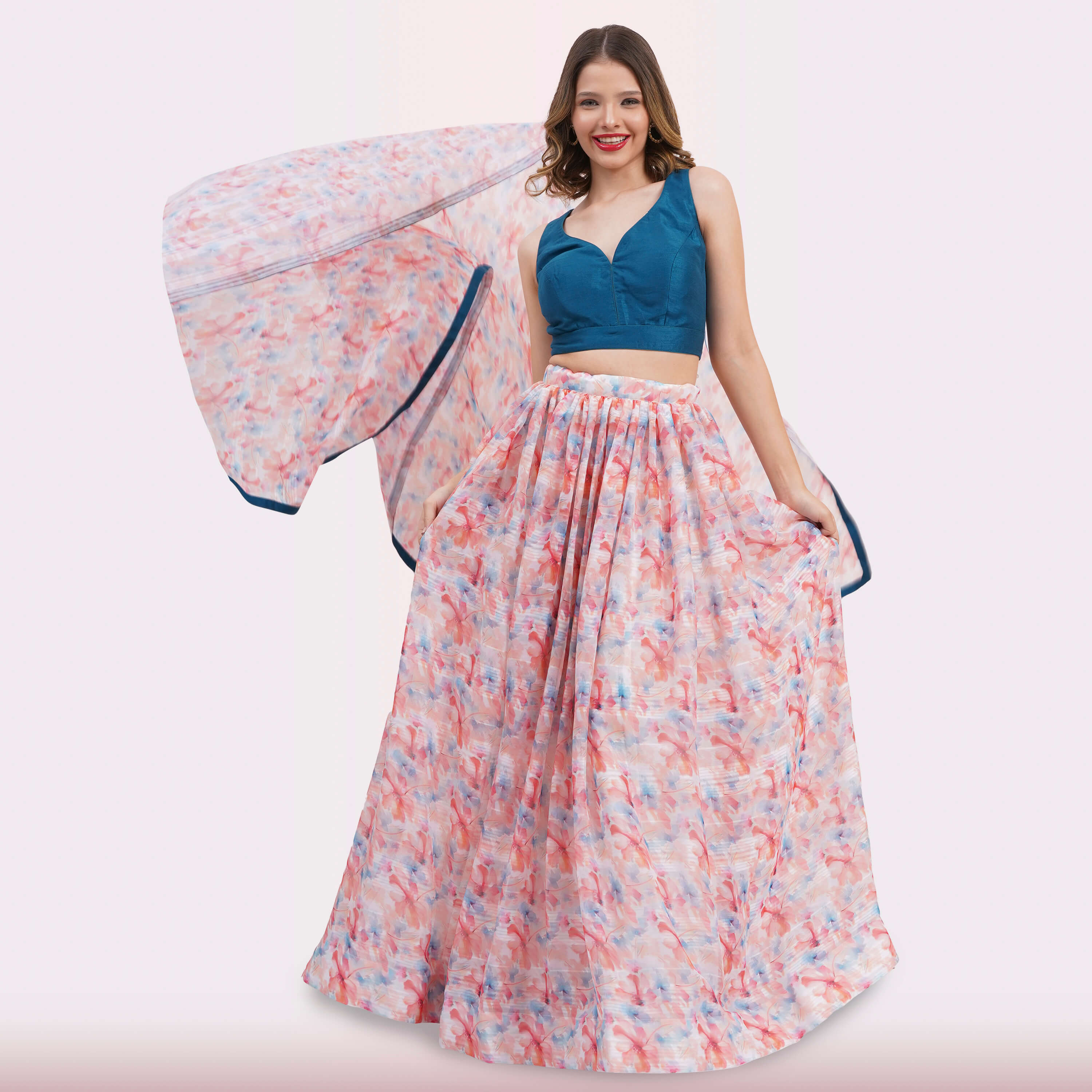 Watercolor Dream Lehenga Choli Set