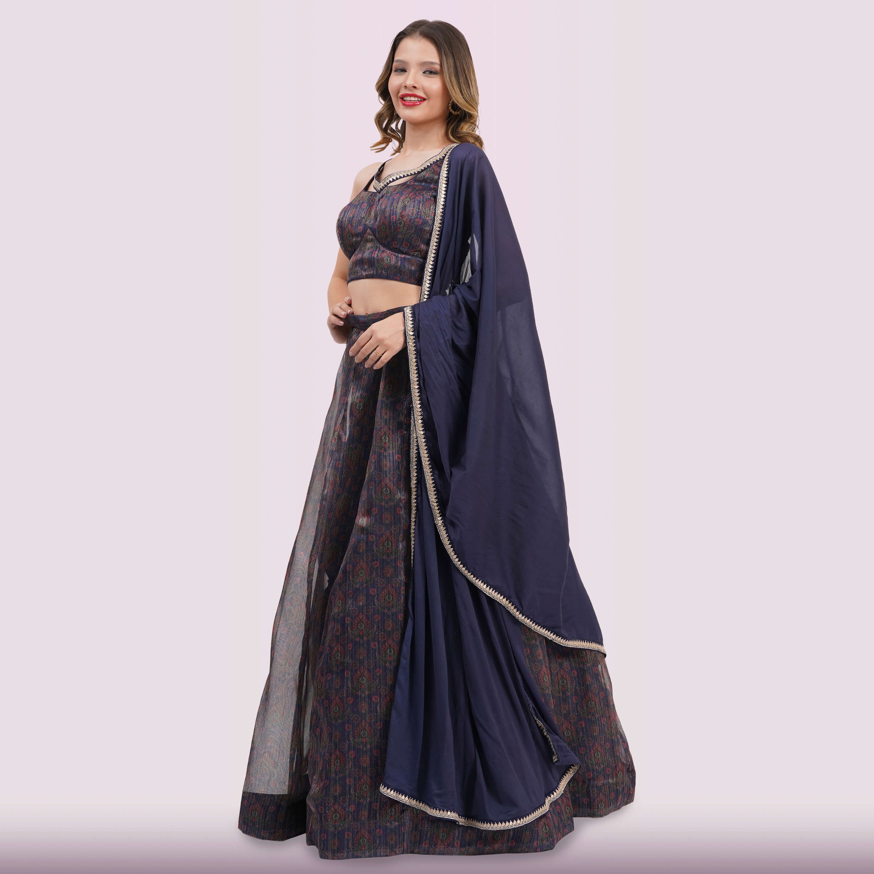 Midnight Blue Lehenga Choli Set