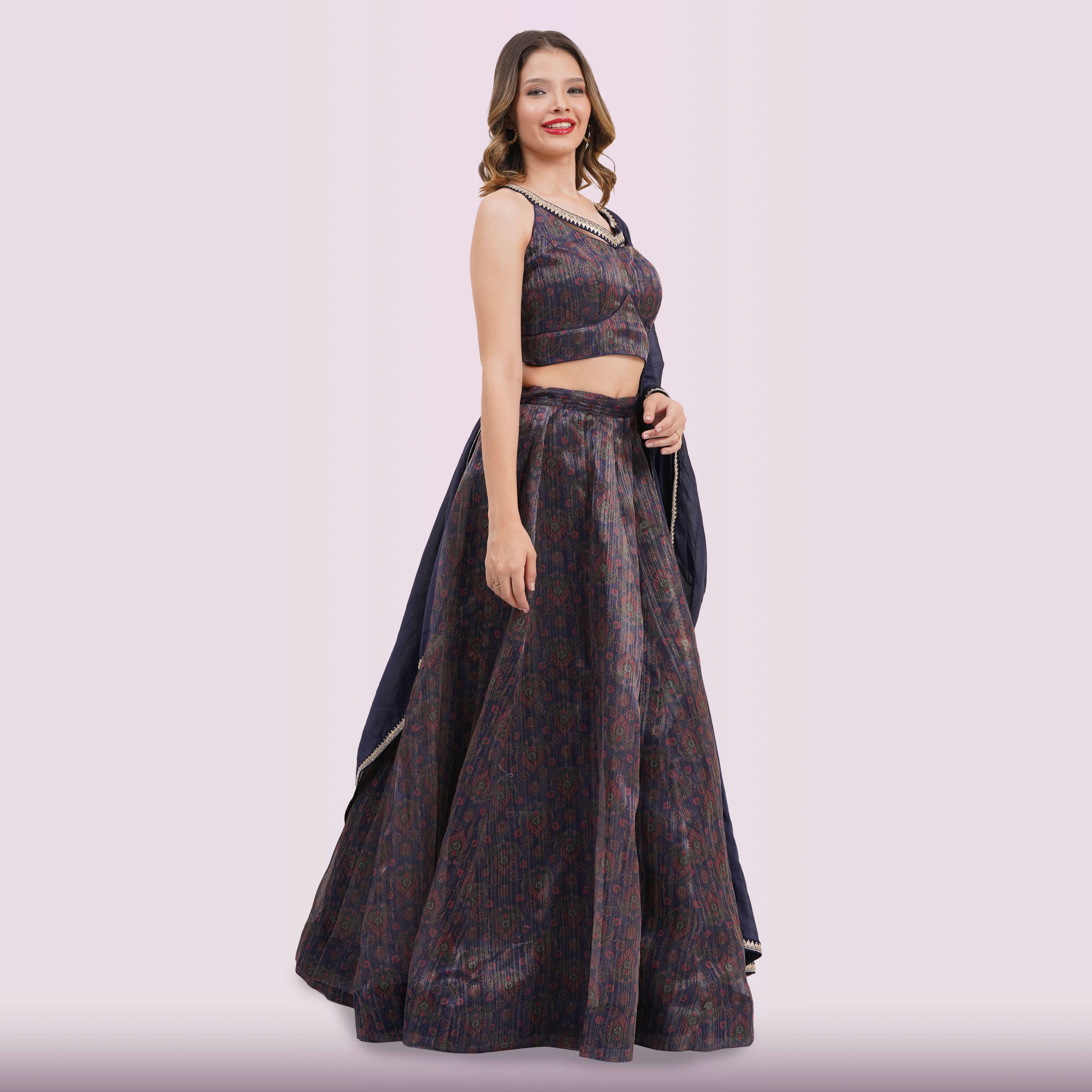 Midnight Blue Lehenga Choli Set