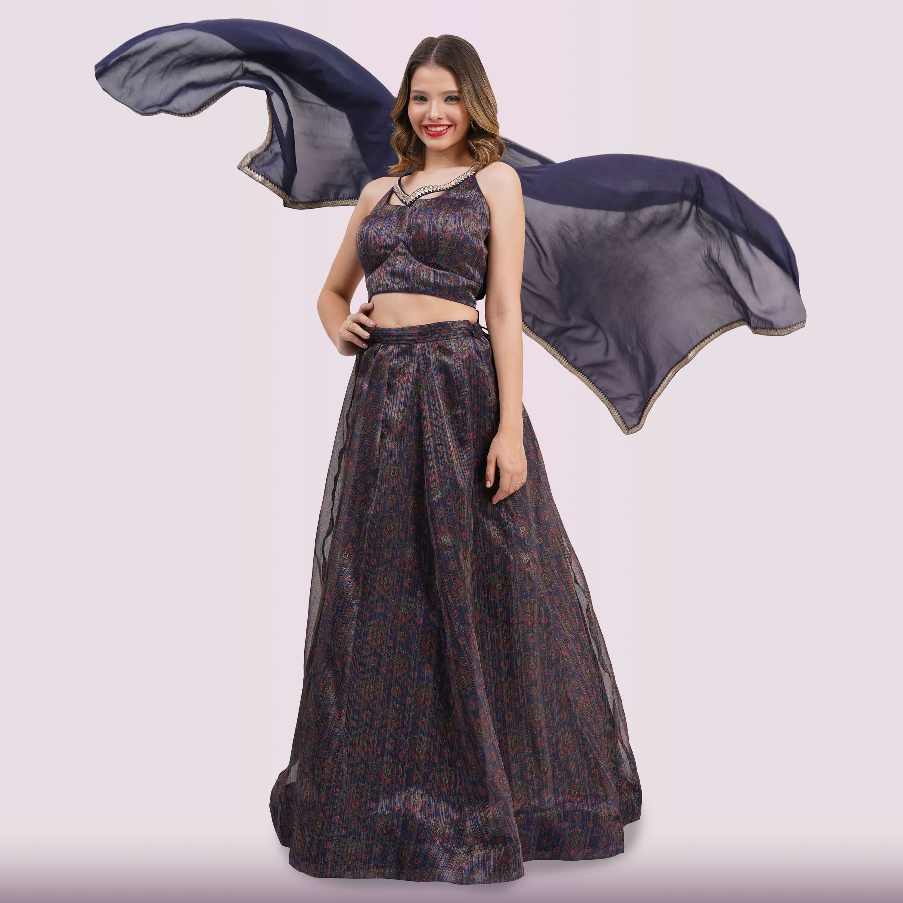 Midnight Blue Lehenga Choli Set
