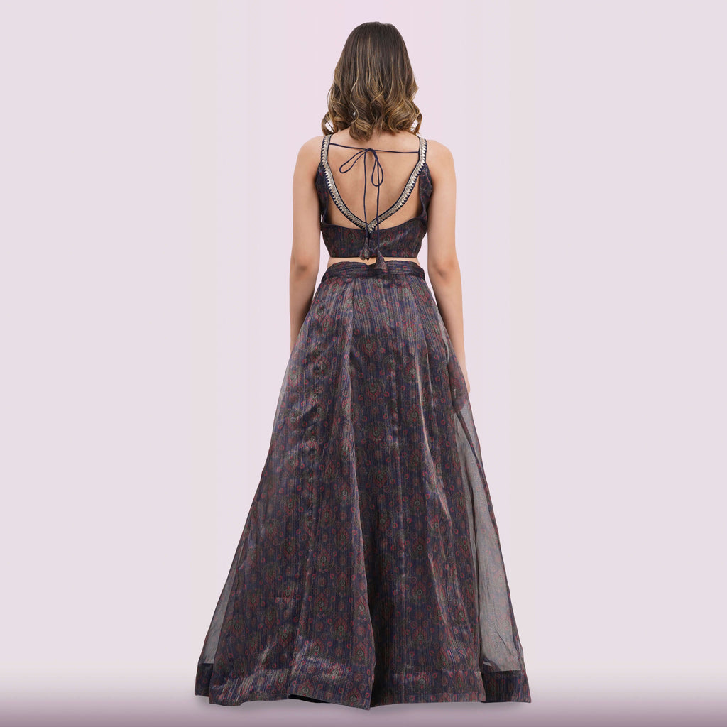 Midnight Blue Lehenga Choli Set