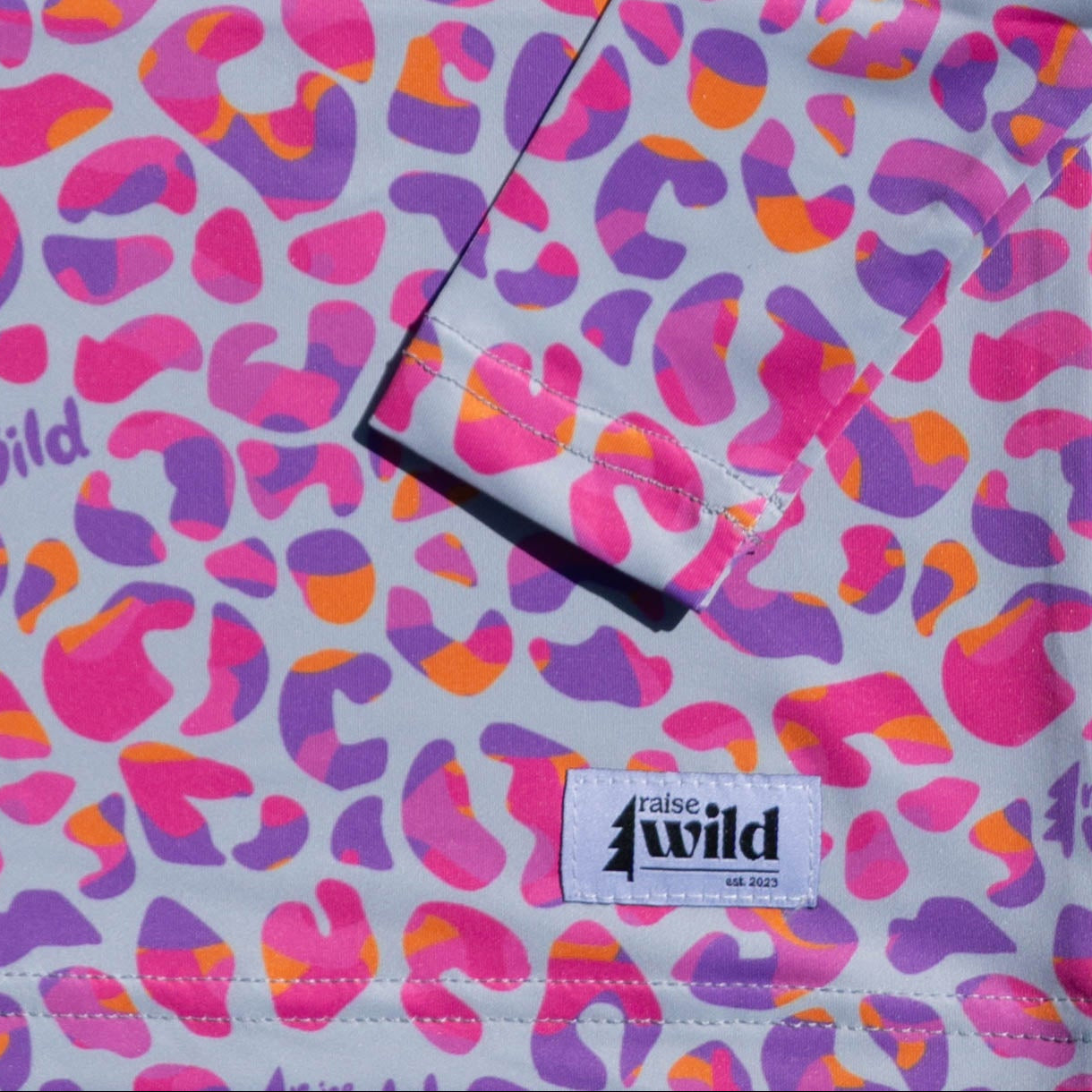 Wildberry Leopard UPF 50 Kid's Sun Hoodie