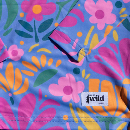 Meadow Blooms UPF 50 Kid's Sun Hoodie