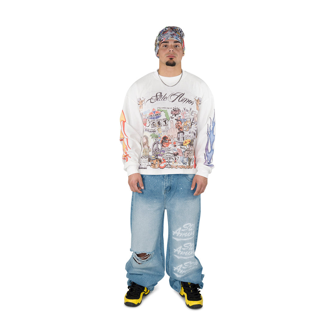 DIAMANTI BAGGY JEANS