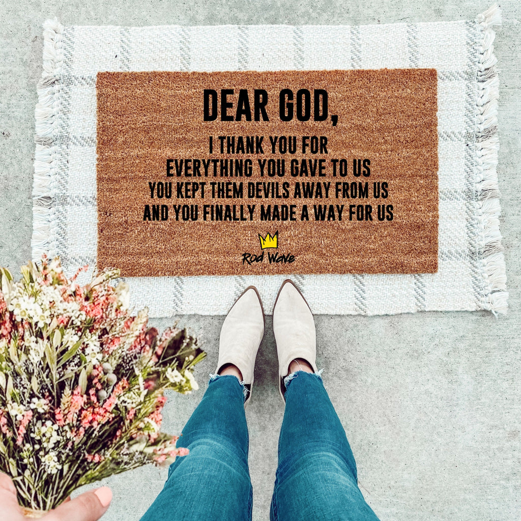 Dear God I Thank You For Doormat