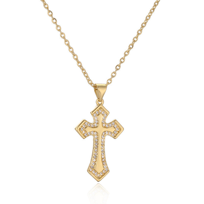 Golden Holy Cross Necklace