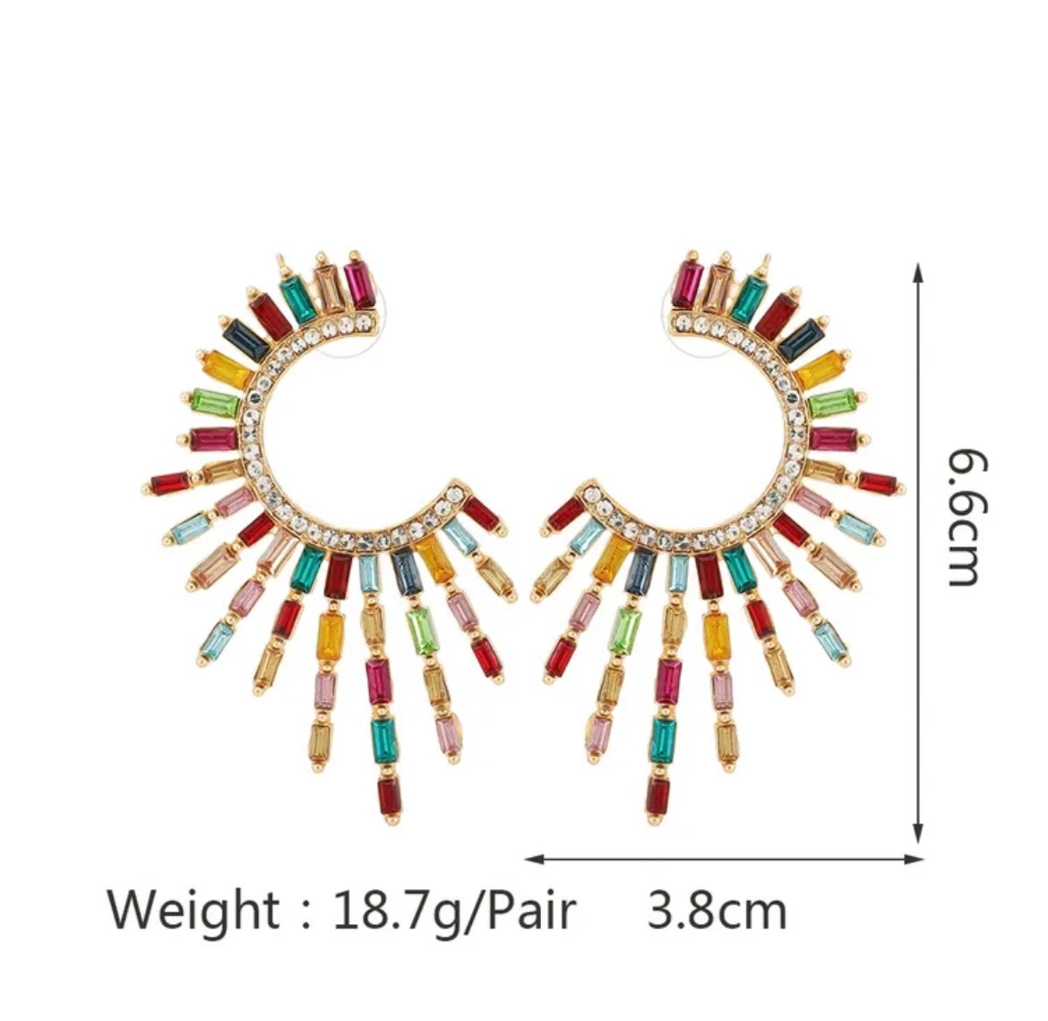 Aria Rhinestone Earrings