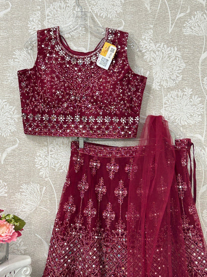 Heavy mirror work lehenga Choli set