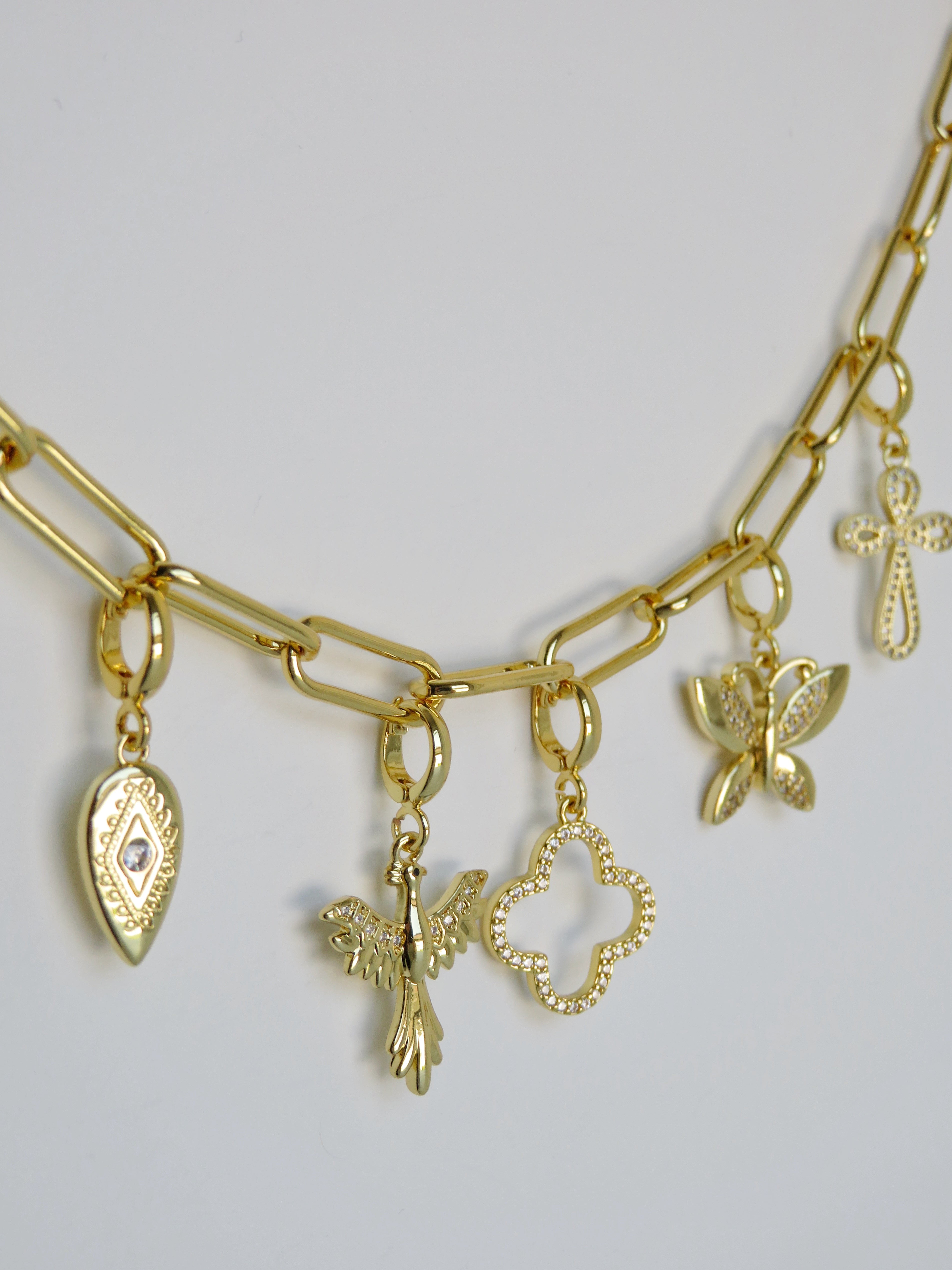 Charm Bar Chain - 18k Gold Plated - Handbag Chain