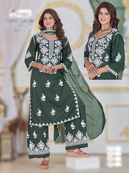 Gulab : Chikankari Kurti set