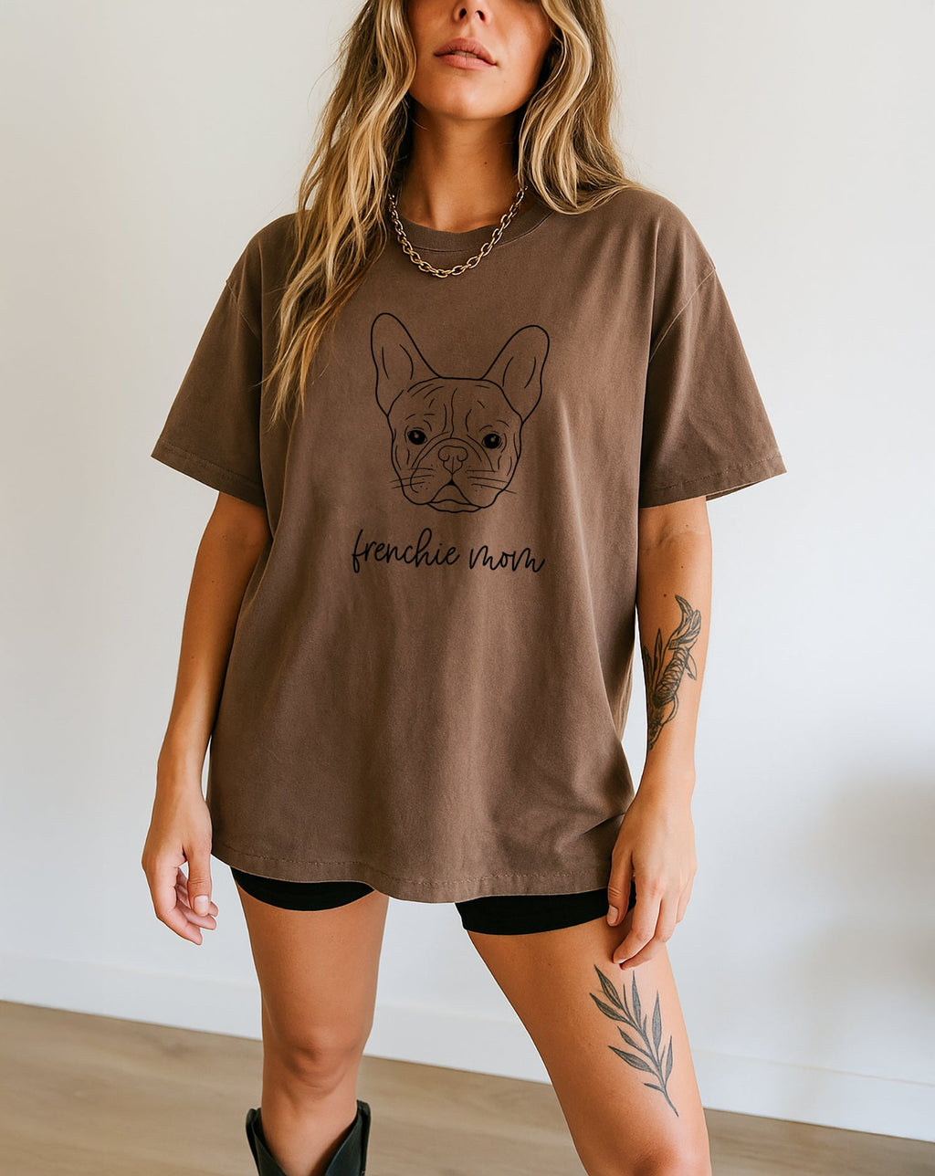 Frenchie Mom French bulldog Dog Mom Comfort Colors T Shirt