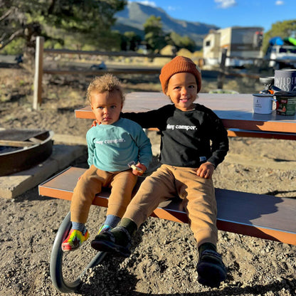 Kid's Organic Pullover in Teal