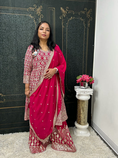 Heavy party wear sharara set