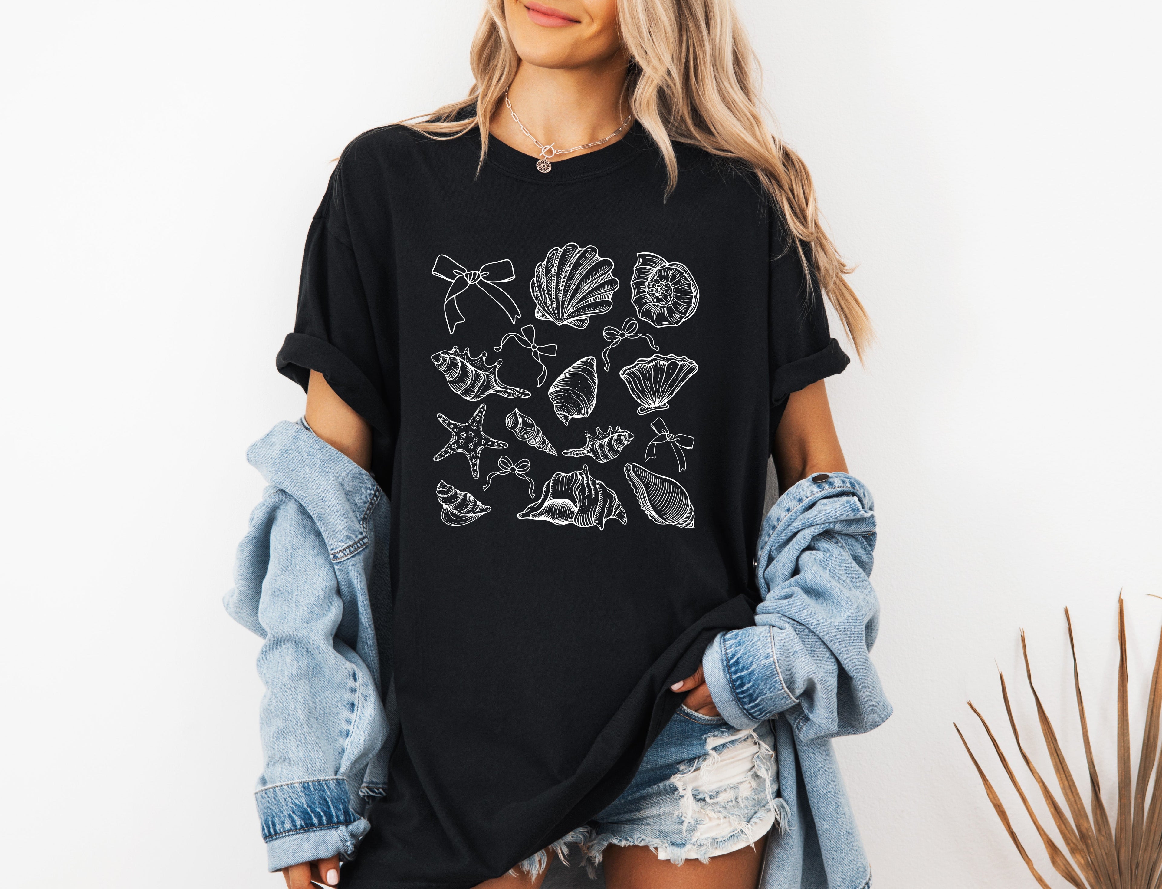 Seashell Lake Beach Summer Hiking Vacation Fish Nature Camping Hiking Comfort Colors T Shirt