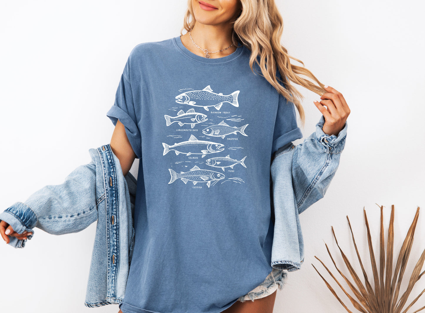 Sardines Salmon Fish Nature Camping Hiking Comfort Colors T Shirt (sketch)