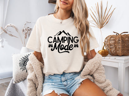 Camping Mode Nature Camping Hiking Garment Dyed Shirt