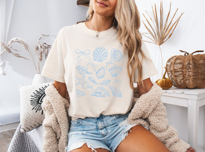 Seashell Lake Beach Summer Hiking Vacation Fish Nature Camping Hiking Comfort Colors T Shirt