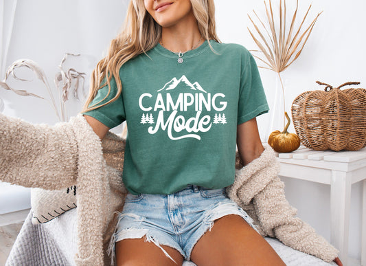 Camping Mode Nature Camping Hiking Garment Dyed Shirt