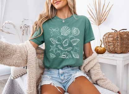 Seashell Lake Beach Summer Hiking Vacation Fish Nature Camping Hiking Comfort Colors T Shirt