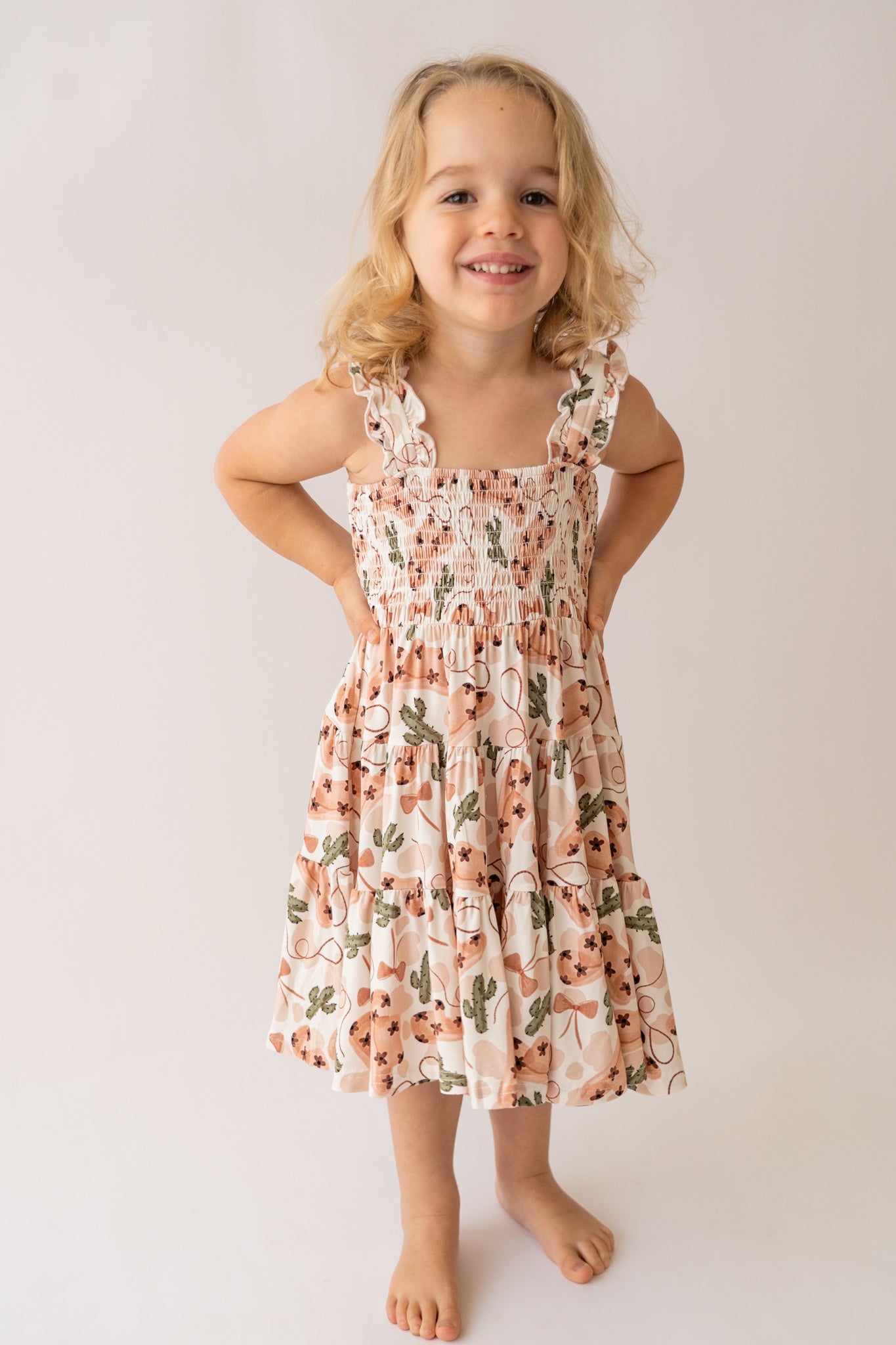 Cowgirl Shirred Dress