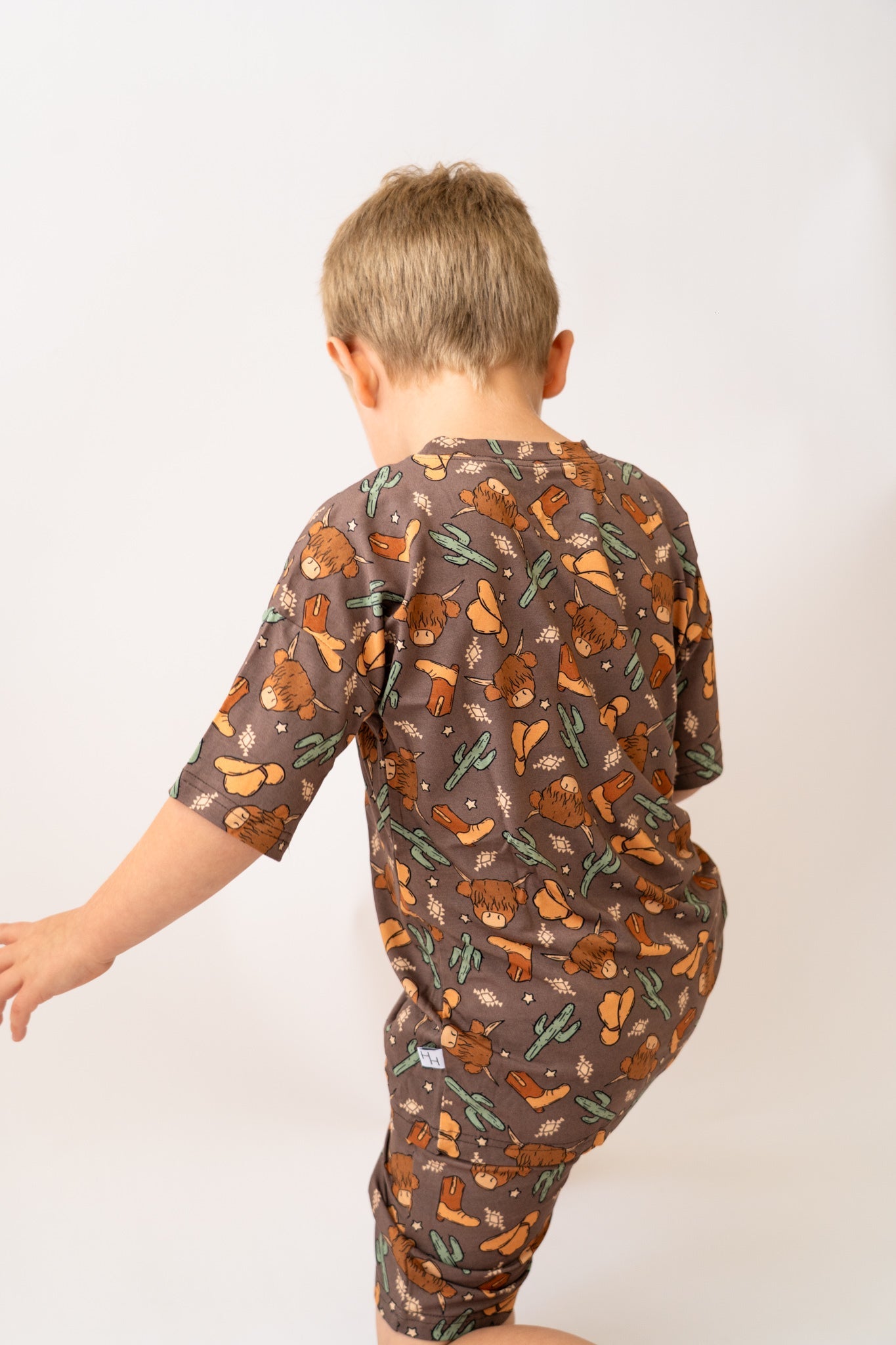 Highland Cow Boys Casual Set