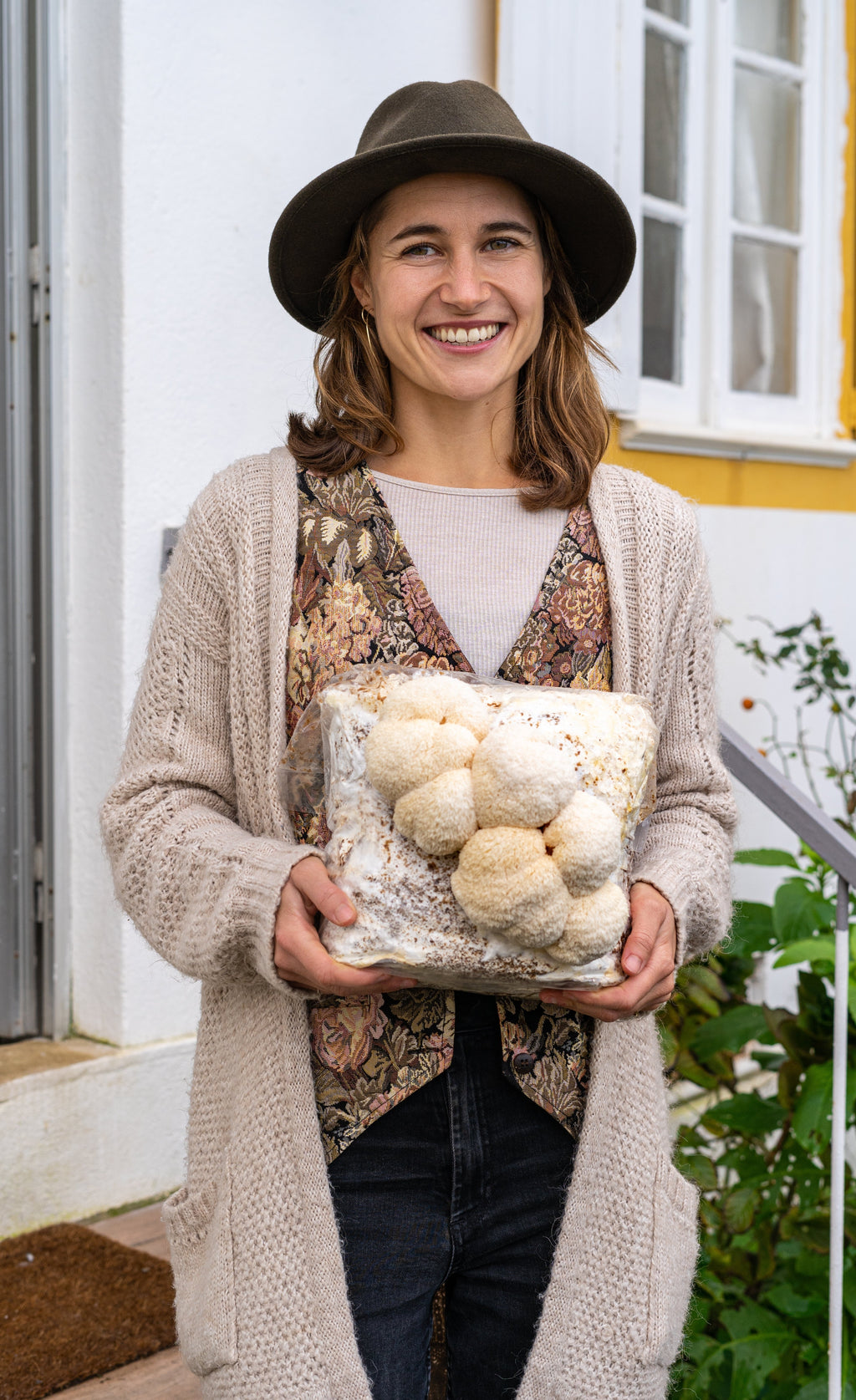 Premium Lion's Mane Mushroom Fruiting Block Grow Kit - 5 LBS