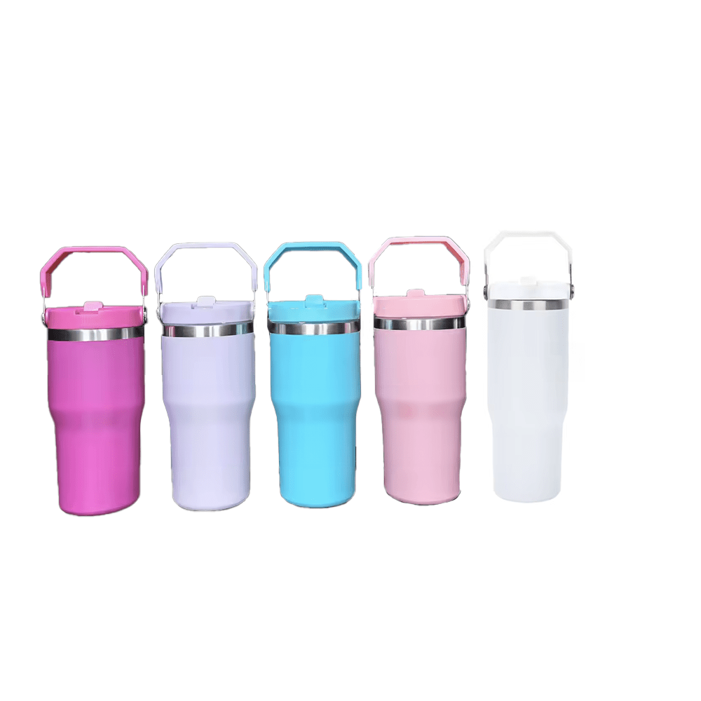 Tumbler with Flip up Straw  30 oz