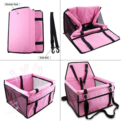 Dog Safety Mesh Travel Carrier Basket
