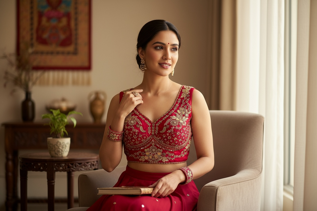 Heavy party wear blouse