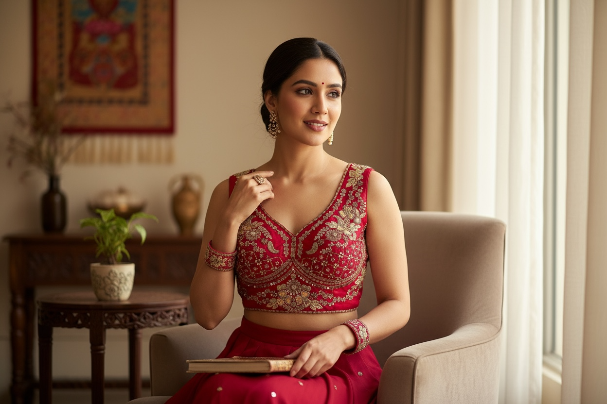 Heavy party wear blouse