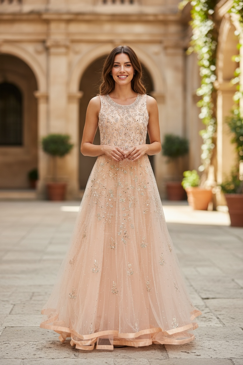 Heavy party wear long gown