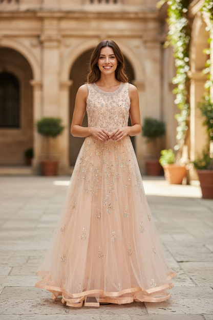 Heavy party wear long gown