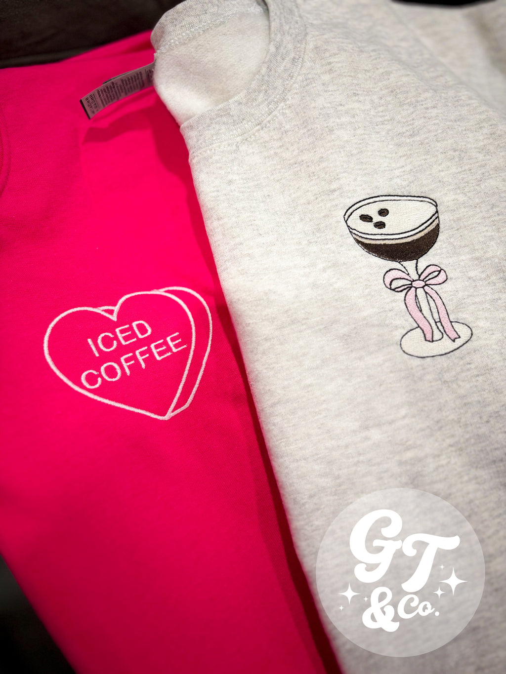 Espresso Martini Embroidered Crewneck *MADE TO ORDER 10-15 BIZ DAYS*