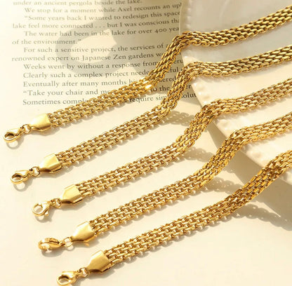 Golden Weave Link Bracelet