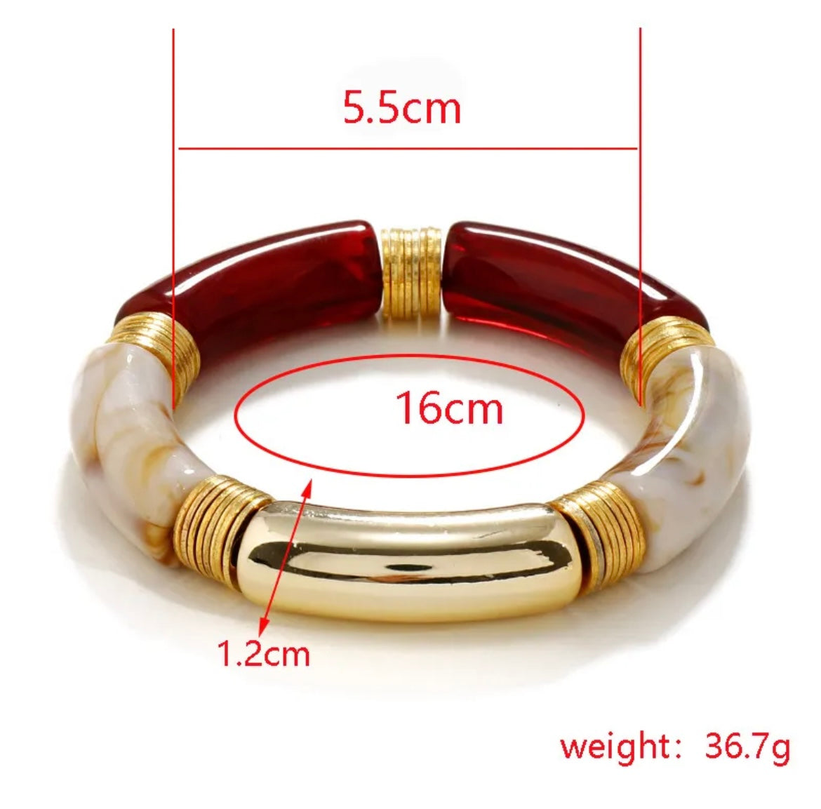 Red Acrylic Bangle